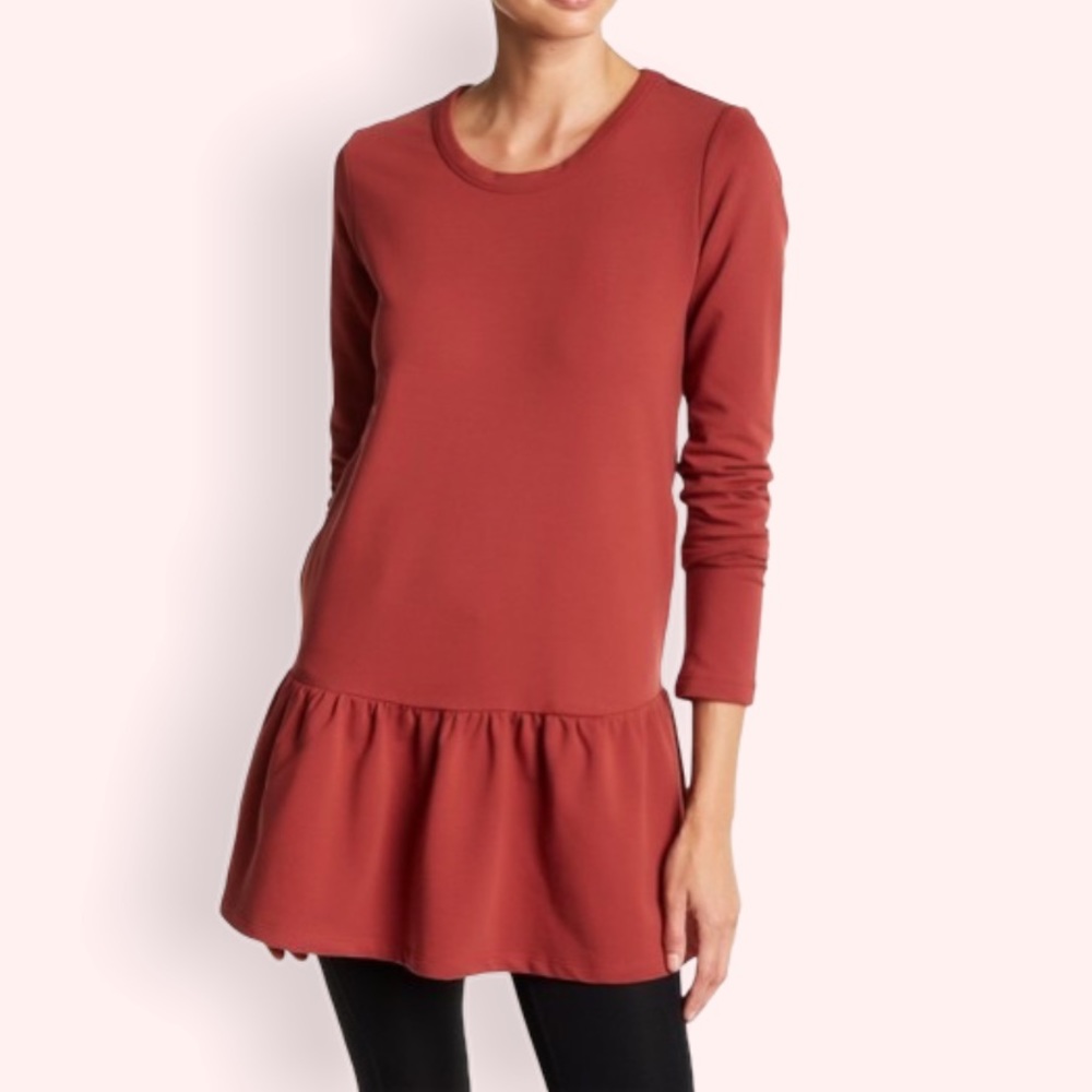 Satva Yoga Organic Cotton Corrine Peplum tunic